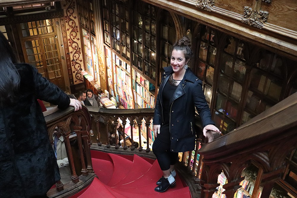 Porto Recommendations - Travel Blogger Kelly in the Livraria Lello