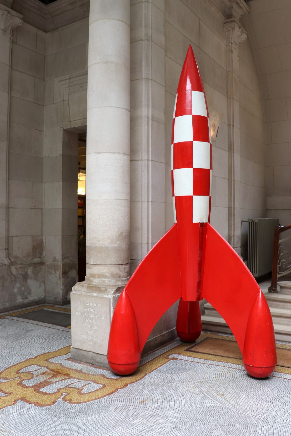 Tin Tin Rocket at Brussels Comic Book Musuem - Musee De La Bd StripMusuem Comics Art Museum