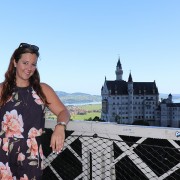 Travel Blogger at Neuschwanstein Castle