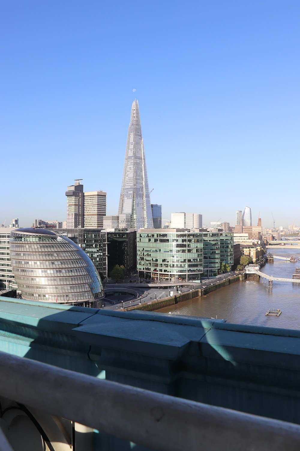 View from Tower Bridge Glass Walkway