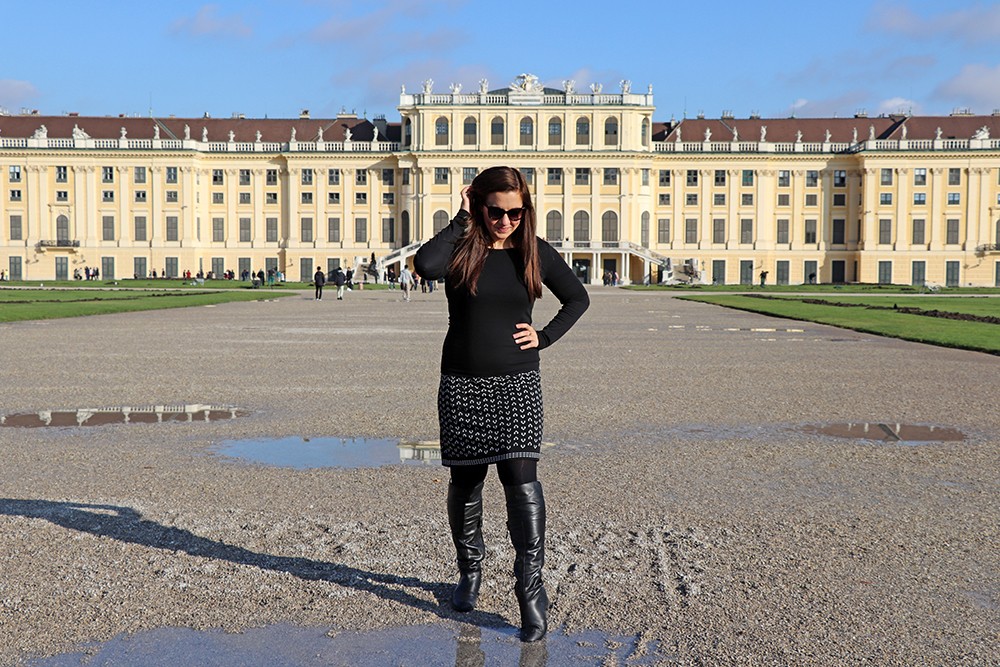 Black Geox Boots and White in Vienna