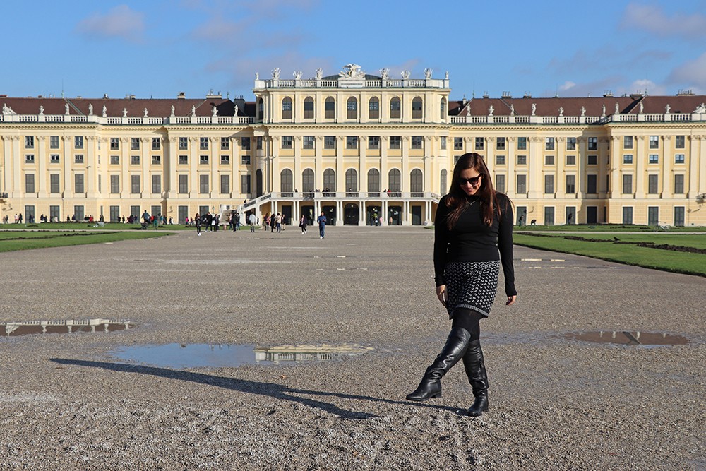Black and White at the Schonbrunn Palace