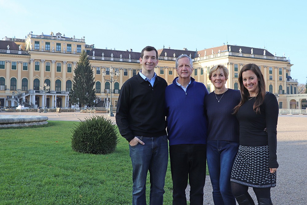 Black and White in Vienna with Family