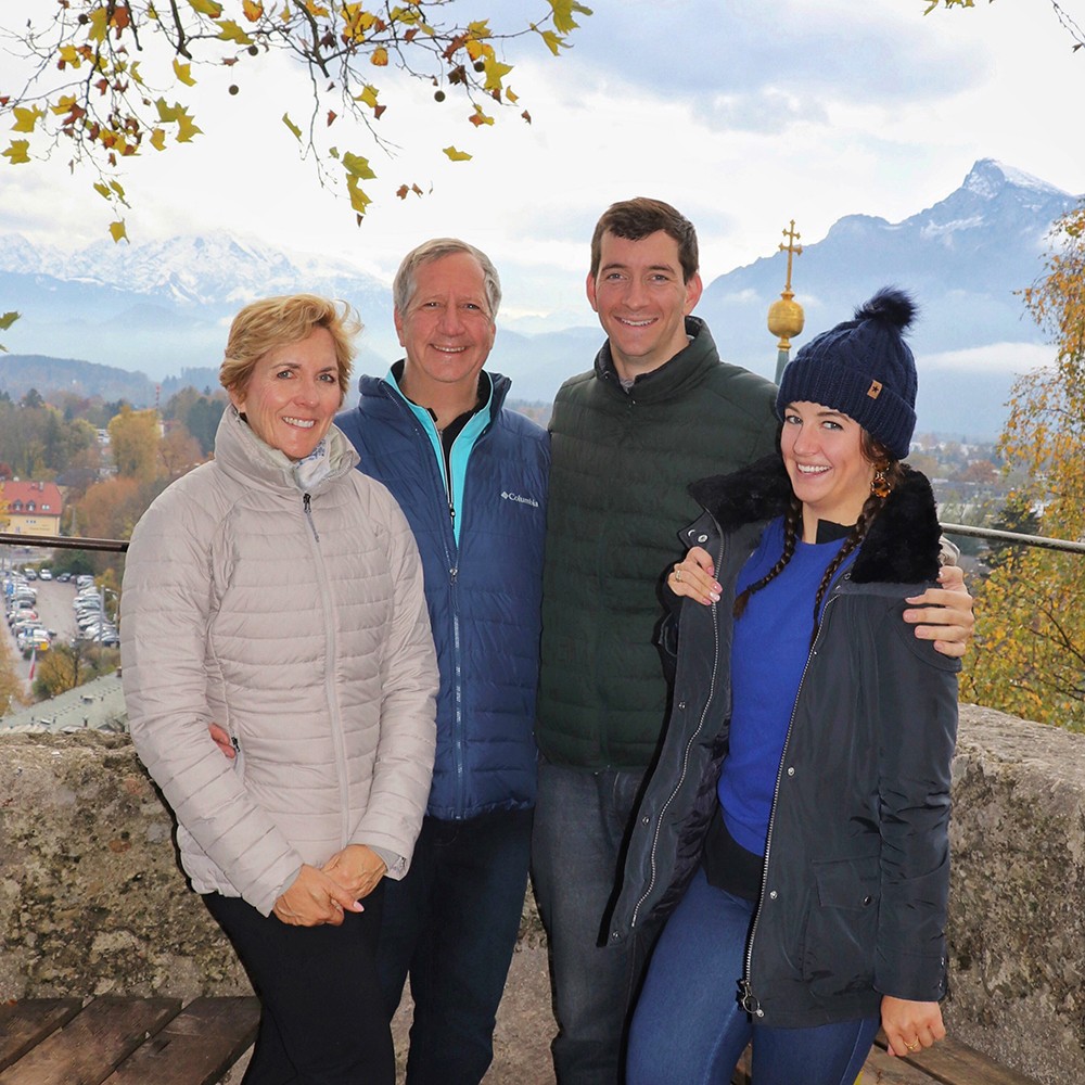 Family Photo by Nonnberg Abbey, the Sound of Music Convent
