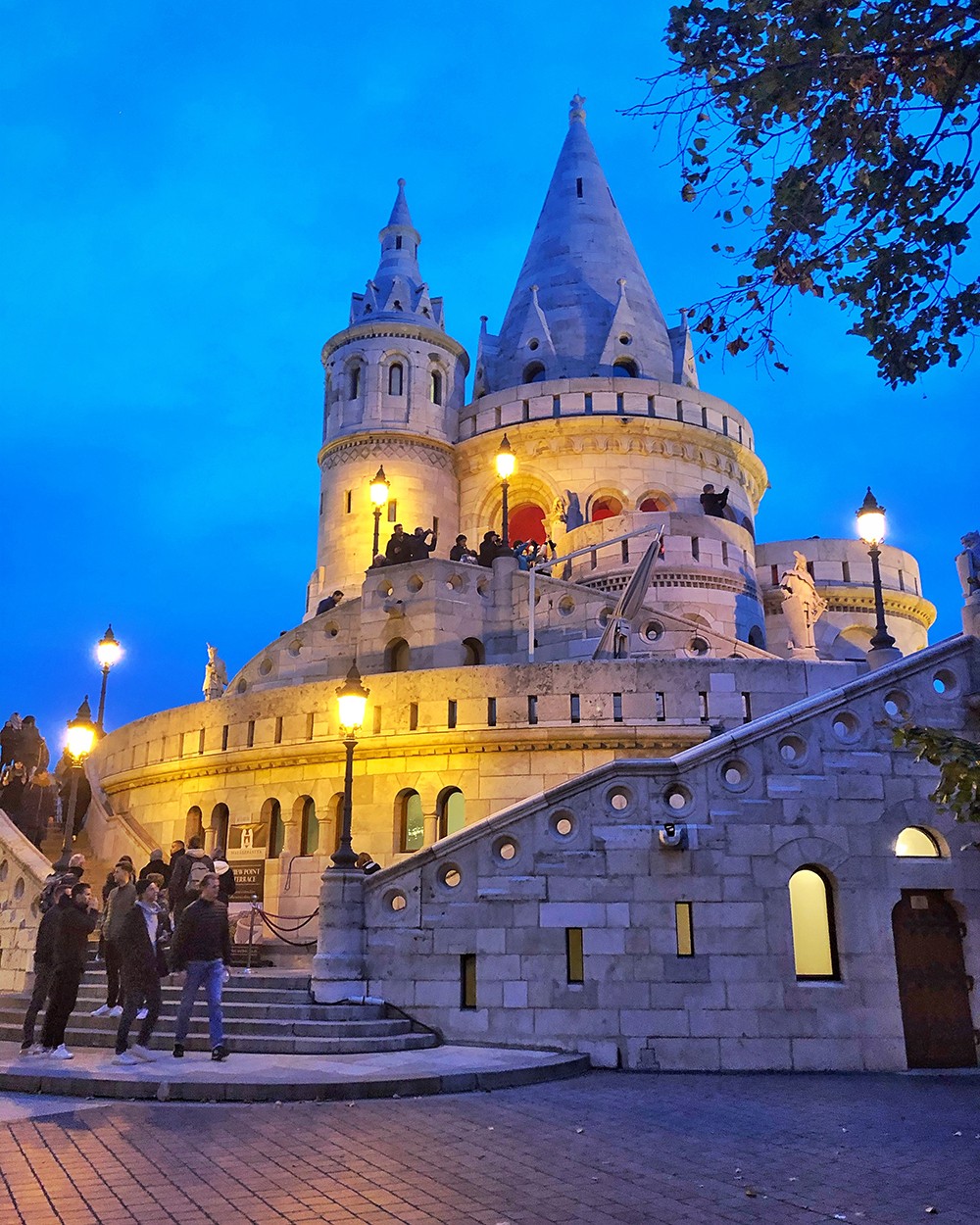 Fisherman's Bastion at Twilight in Budapest