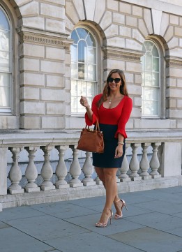 Kelly Donlin at Somerset House - LFW Outfit