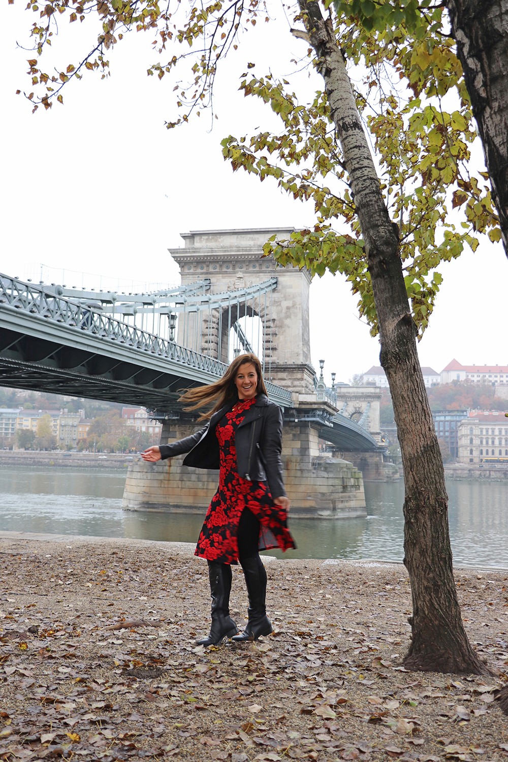 Twirling in Red and Black in Budapest