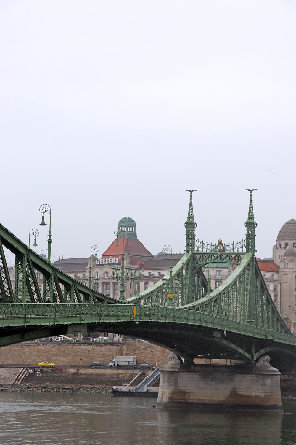 Budapest Baths - Gellert Thermal Bath from the Danube River