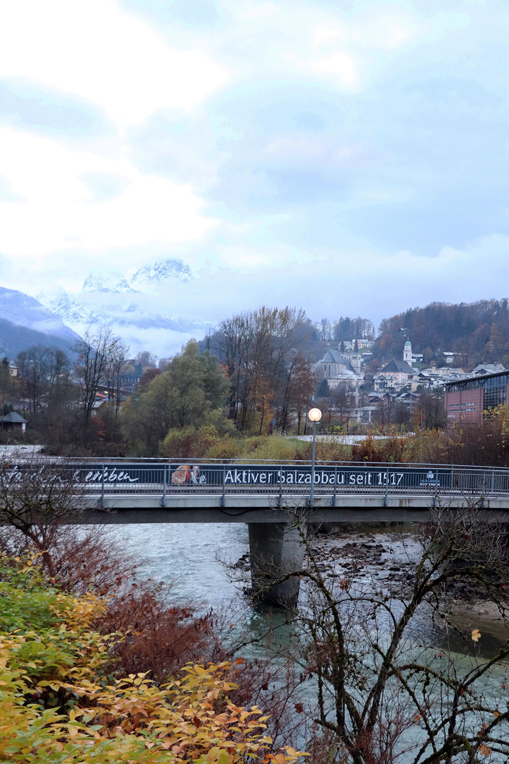 Berchtesgadener Ache River in Germany