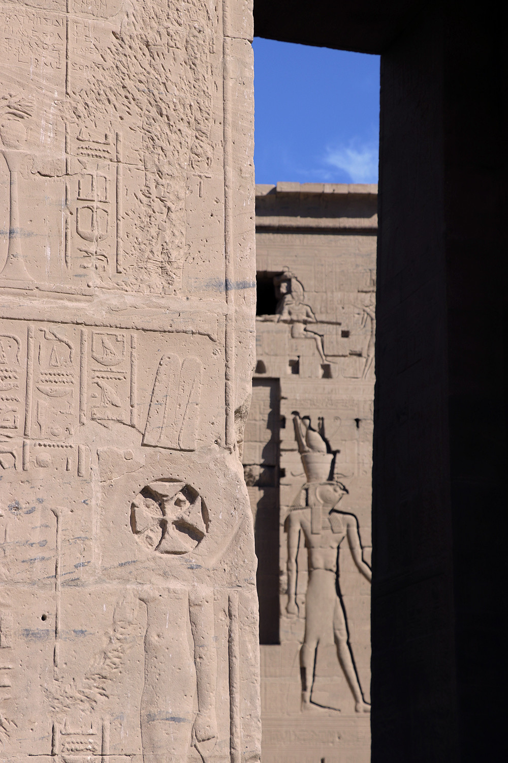 Christian Symbols at Philae Temple