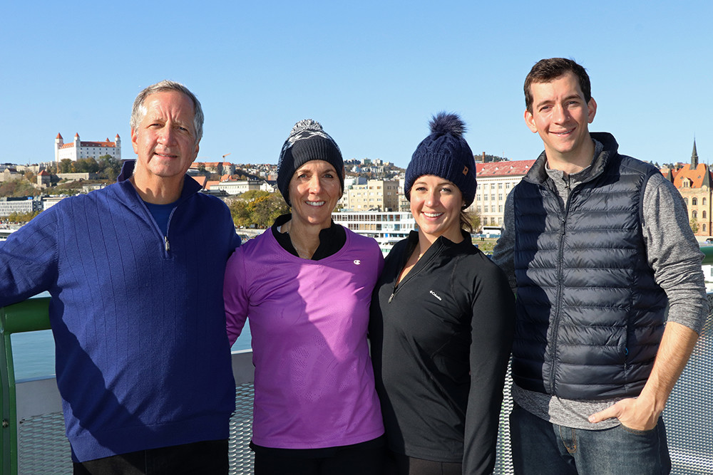 Family Shot on the Bratislava Iron Curtain Bike Tour