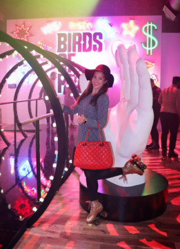 London Blogger Kelly at Warner Bros A Birds Of Prey Themed Roller Disco