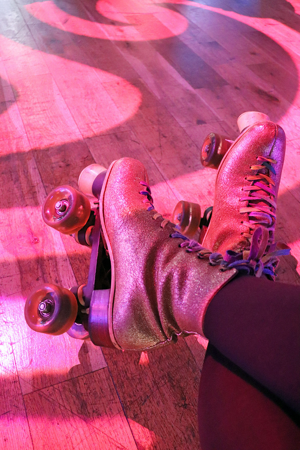 Roller Skates at A Birds Of Prey Themed Roller Disco