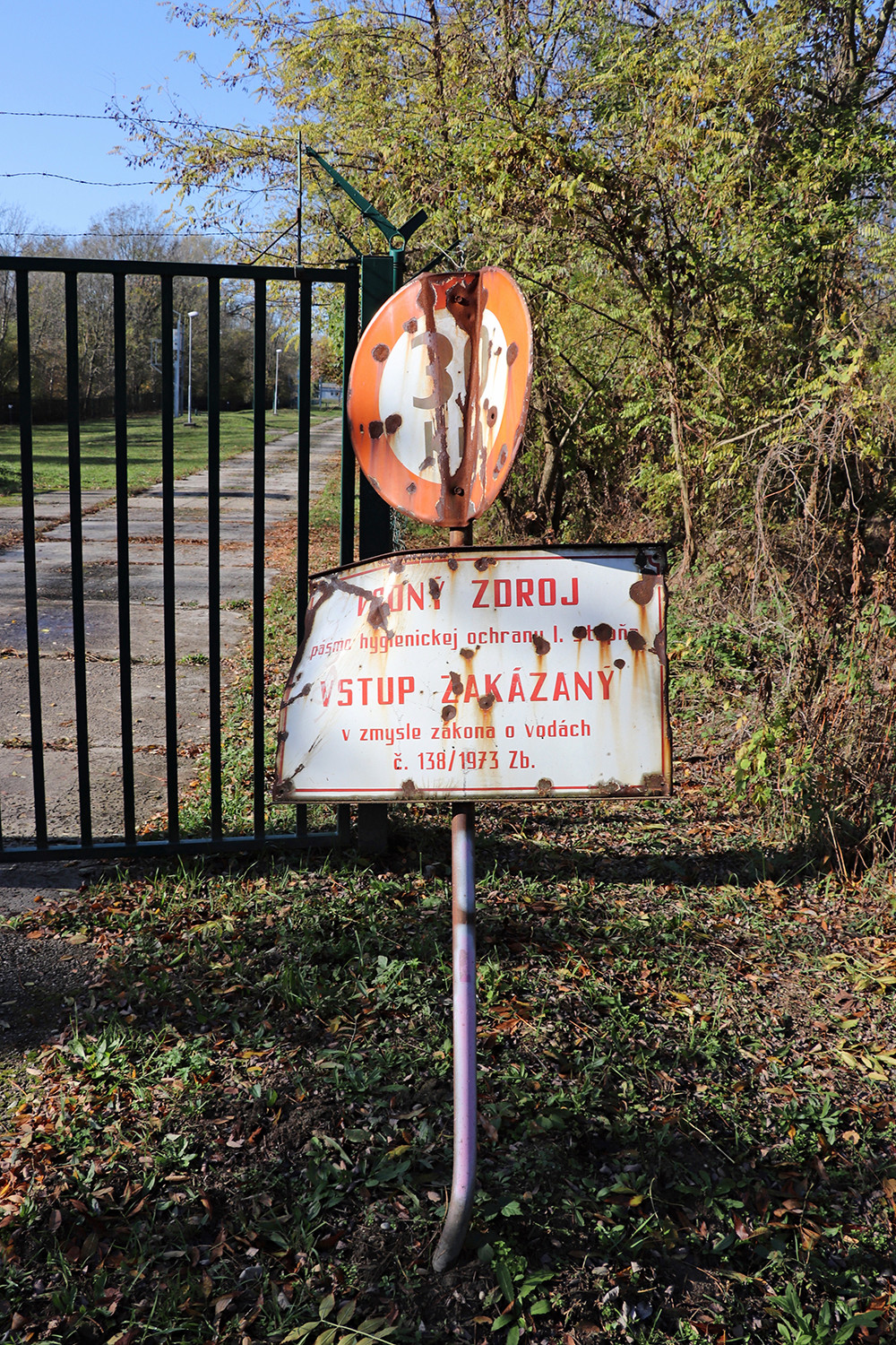 Soviet Sign in the Cha Pecniansky les Nature Preserve