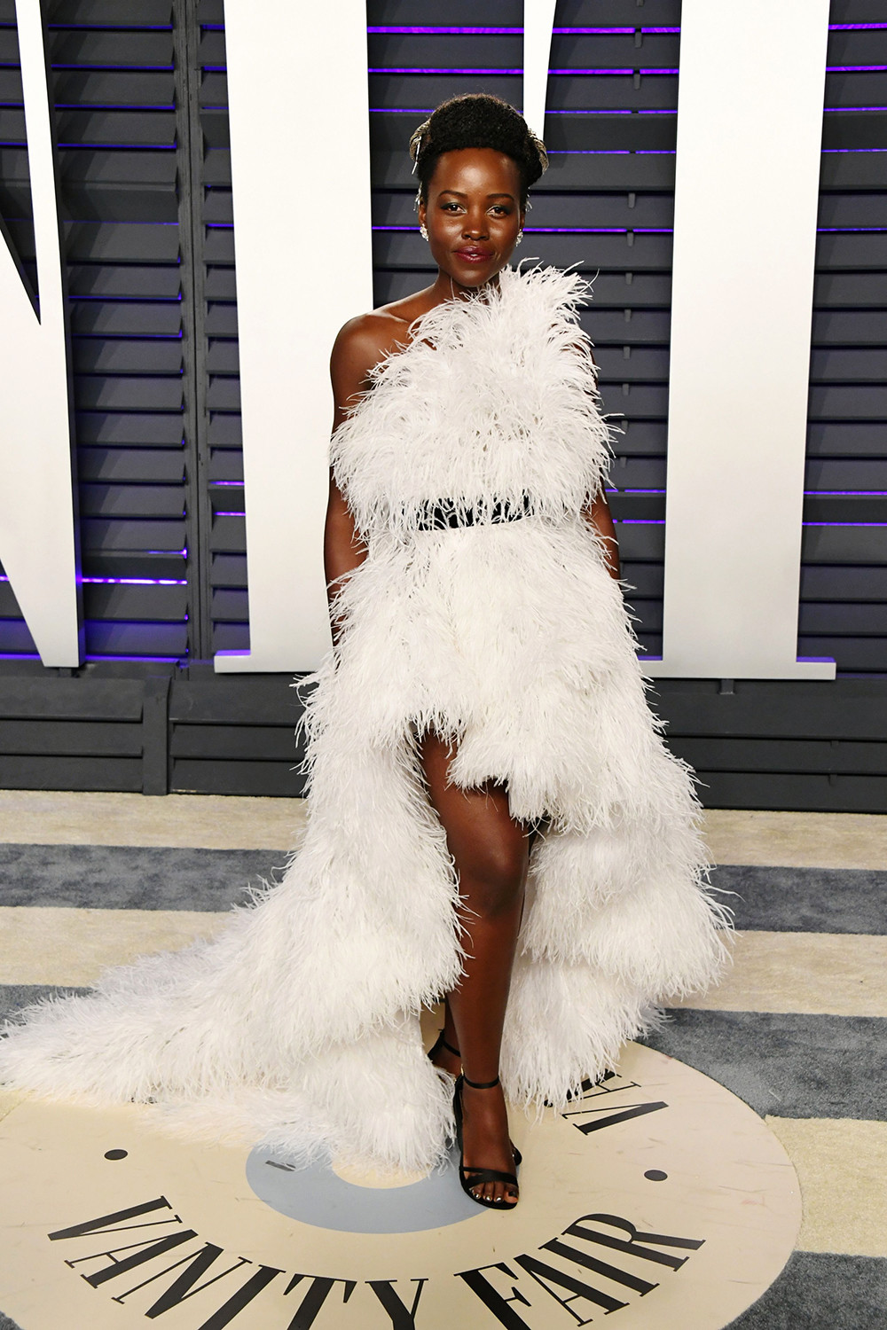 Style Icon Lupita Nyong’o in Oscar de la Renta at the 2019 Vanity Fair Oscar Party