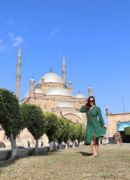 Travel Blogger at Muhammad Ali Mosque