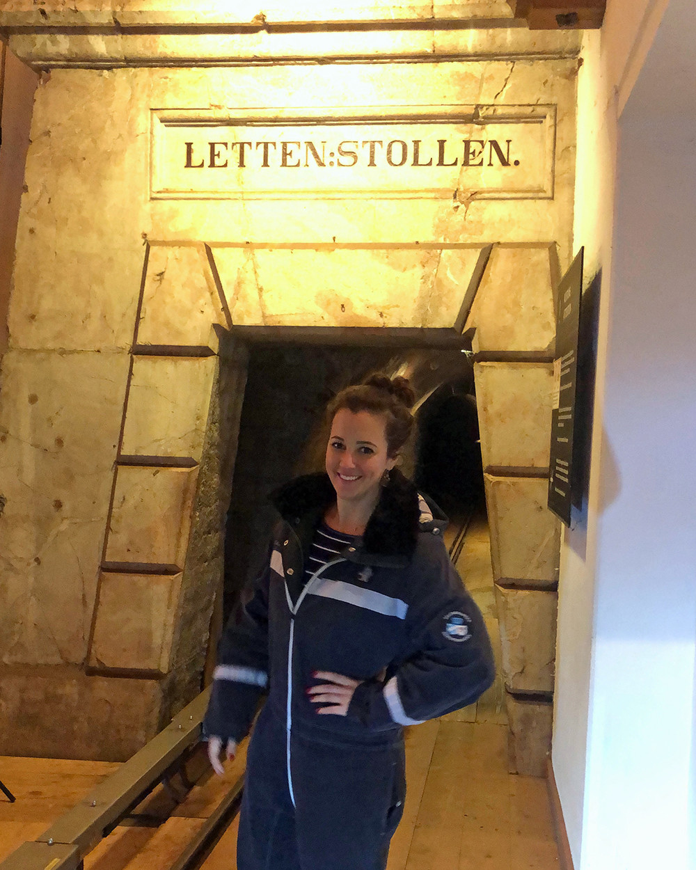 Travel Blogger at the Berchtesgaden Salt Mine Tour