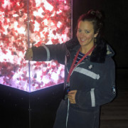 Travel Blogger with Salt Crystals in the Berchtesgaden Salt Mine