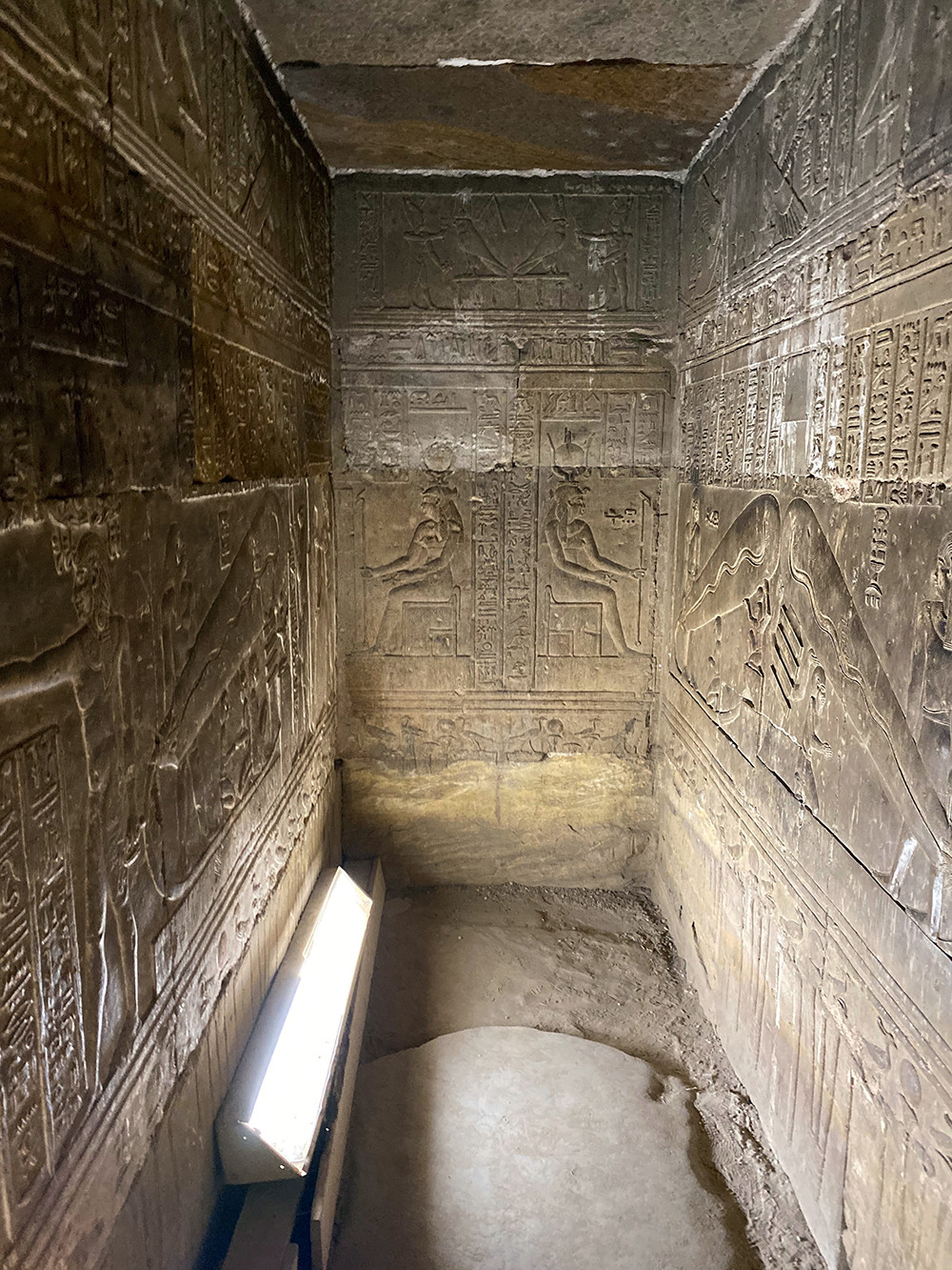View of the Crypt at Dendera