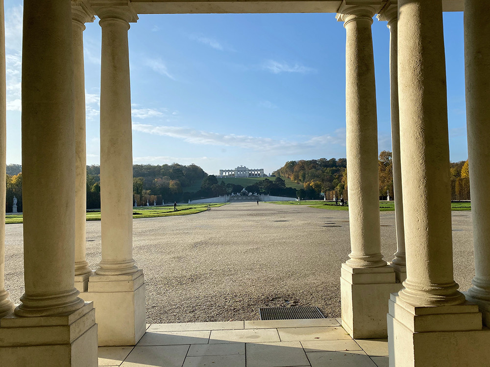 View of the Schonbrunner Schlosspark