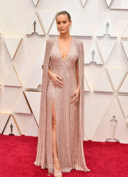 Brie Larson in Celine at the 2020 Oscars