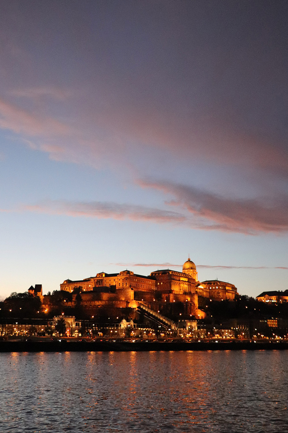 Budapest at Night - Buda Palace from the Danube