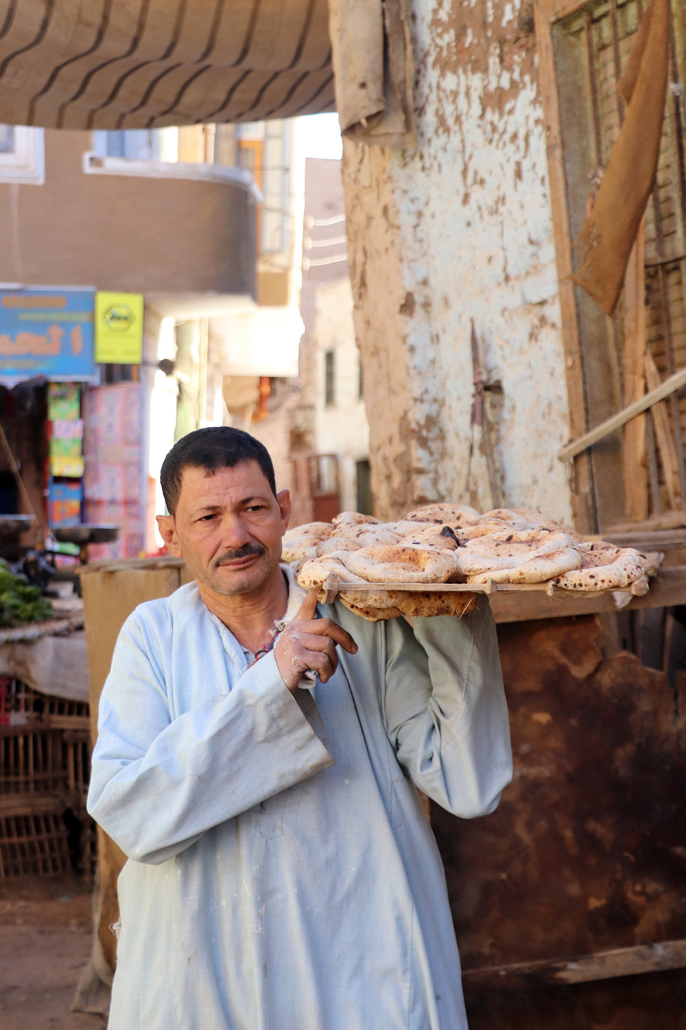 Local Baker in Esna Egypt