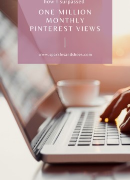 Sparkles and Shoes Canva Graphic for One Million Pinterest Views