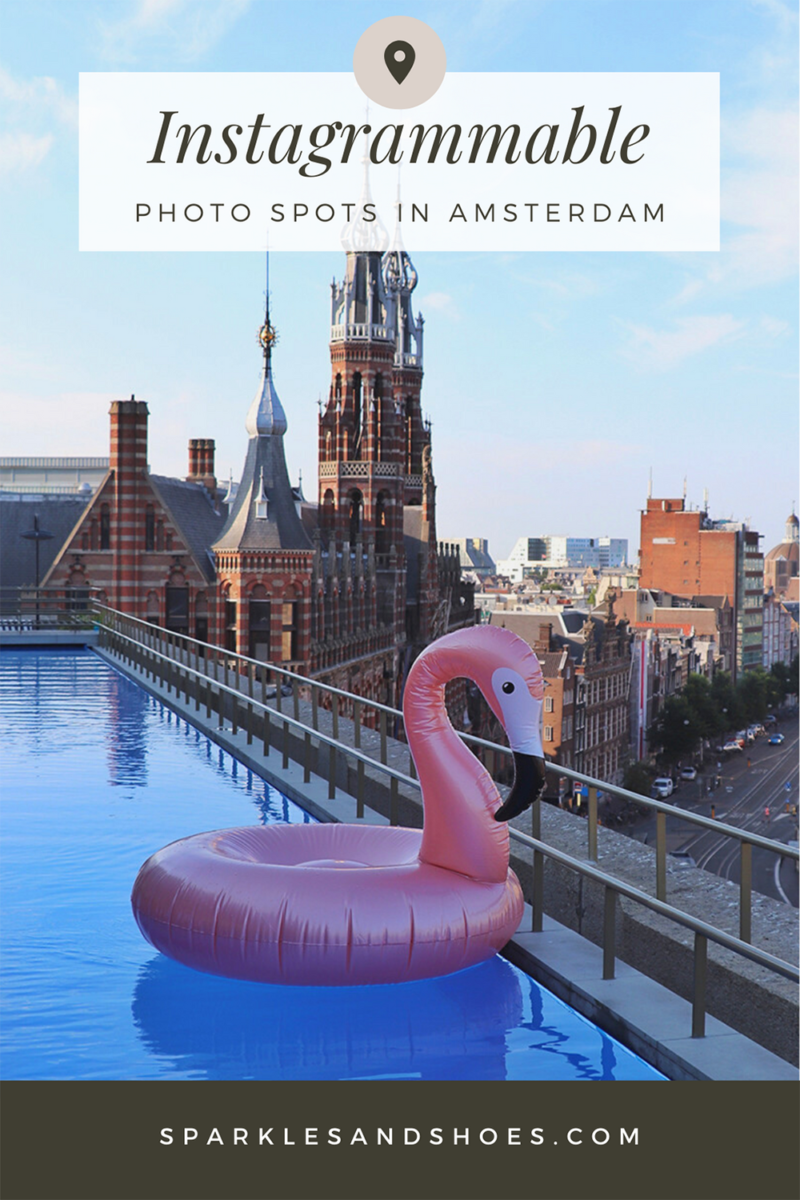 Sparkles and Shoes Canva Graphic for Pinterest Views - Instagammable Photo Spots in Amsterdam