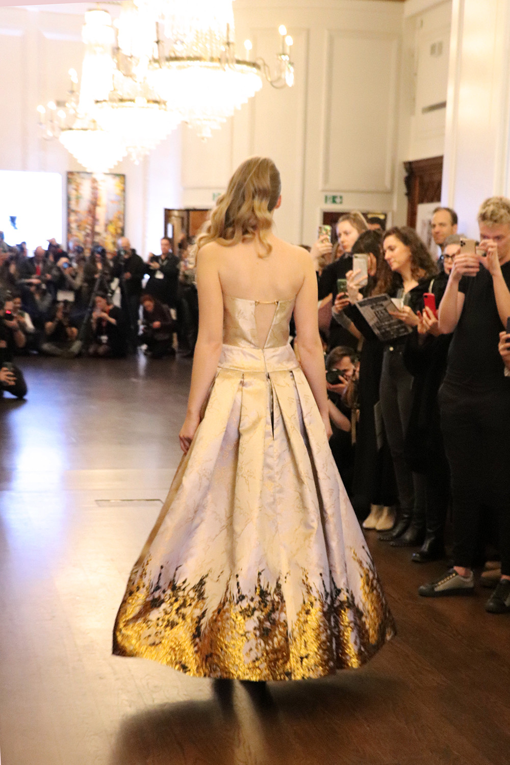 The Celebration of Canadian Design - Gold Dress