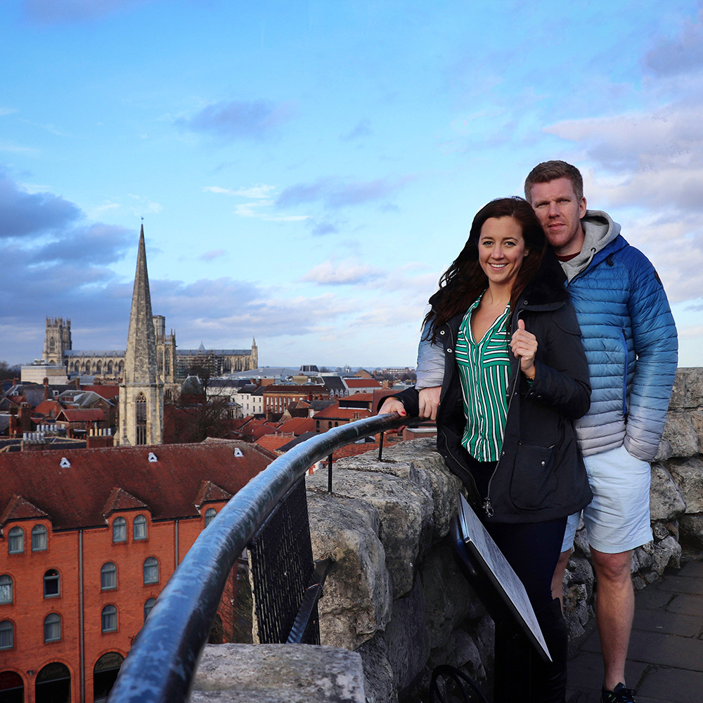 Weekend in York - Kelly and Mark at Clifford's Tower