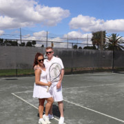 Back from Florida - Kelly and Mark Tennis