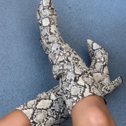 Elegantly Saassy Skakeskin Boots