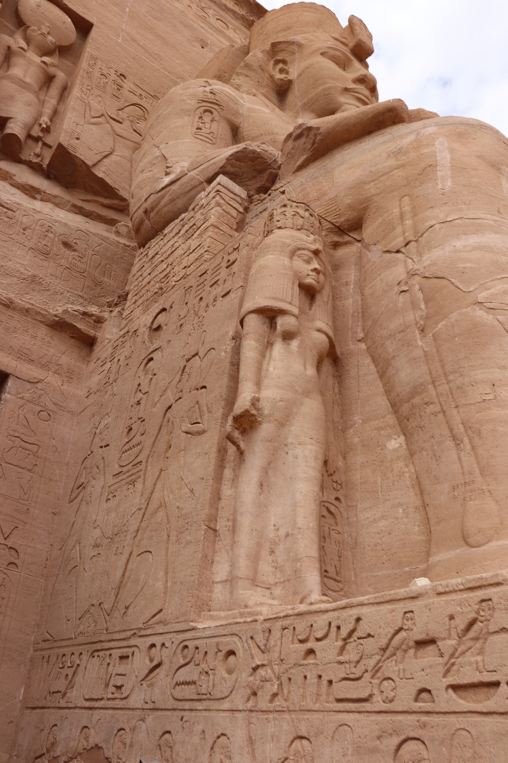 Entrance to the Great Temple of Ramesses II at Abu Simbel