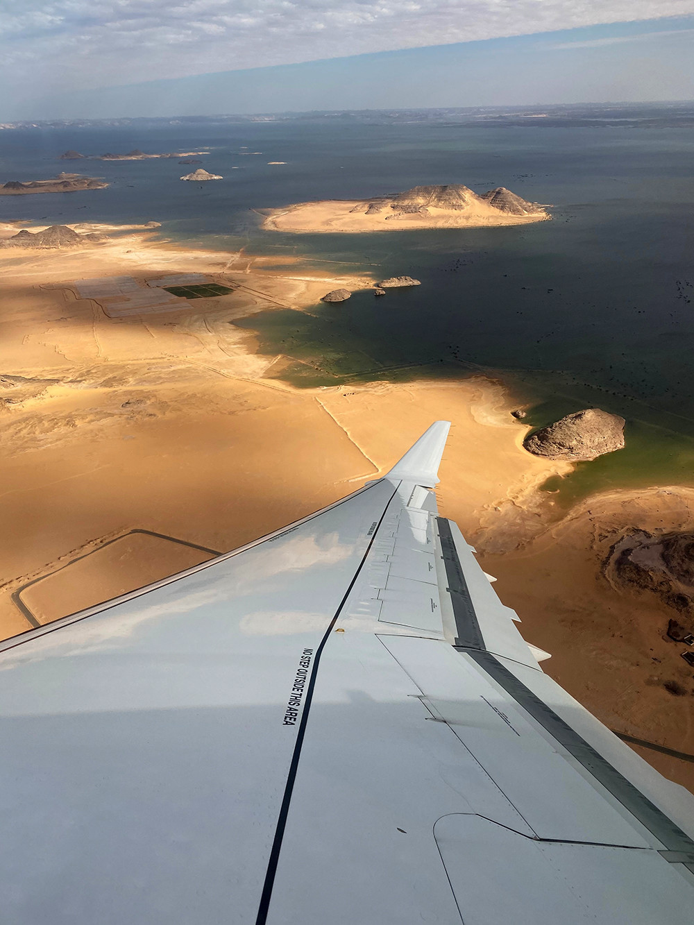 Flying to Abu Simbel