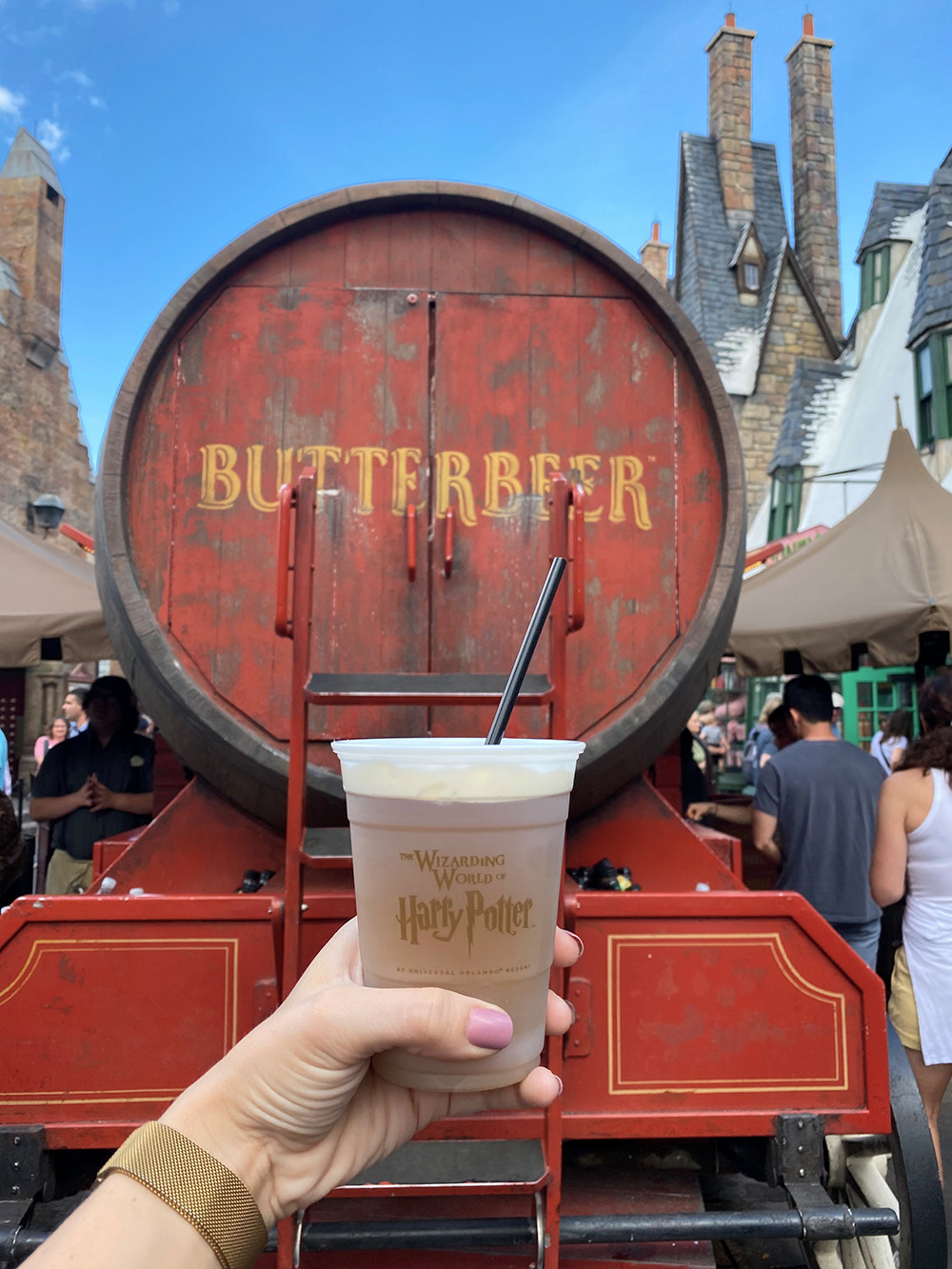 Frozen Butterbeer at Harry Potter World