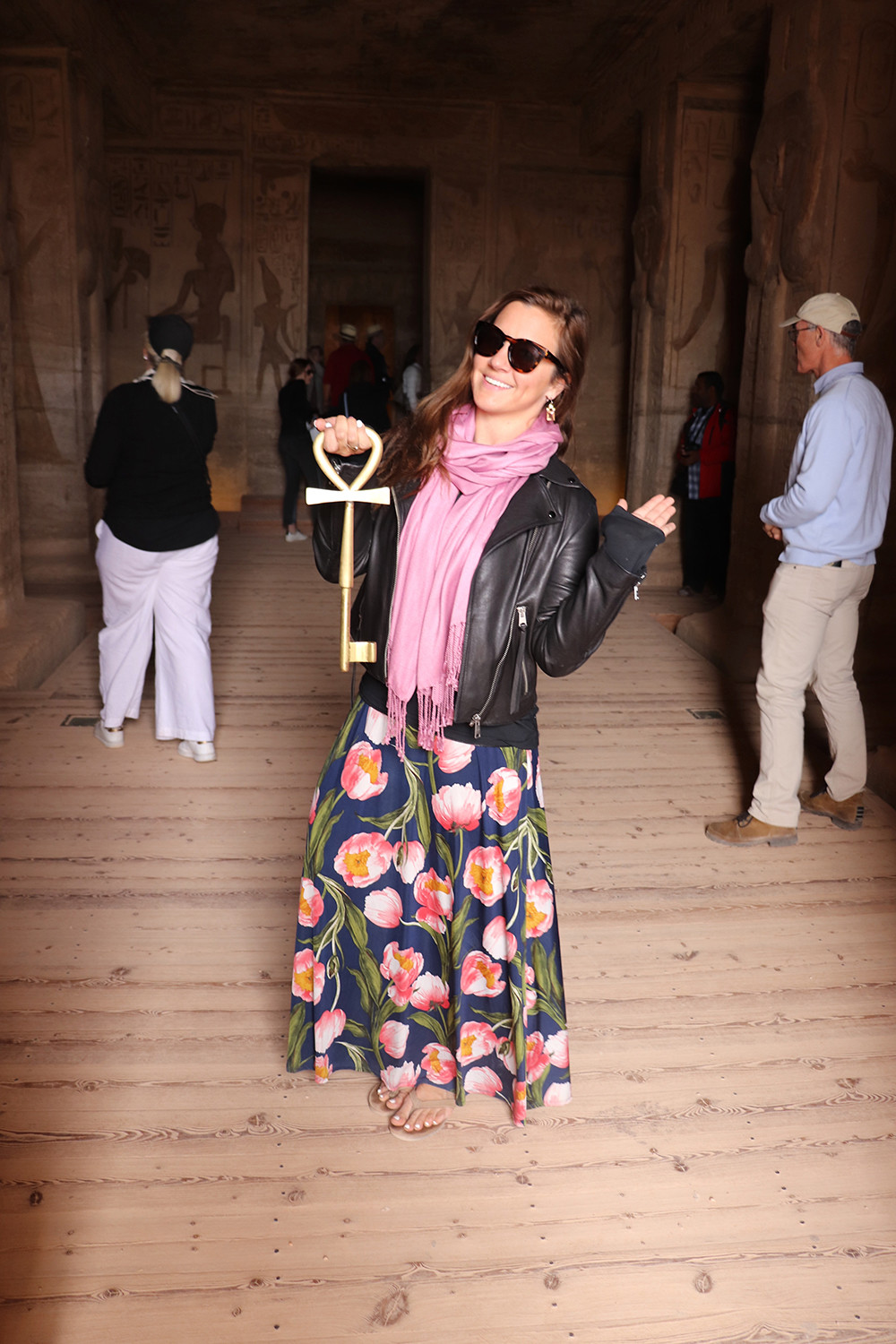 Kelly Travel Blogger at Abu Simbel in Egypt