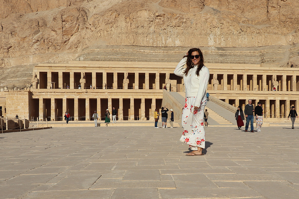 Kelly at the Temple of Queen Hatshepsut