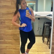 Sparkles and Shoes Fitness Selfie