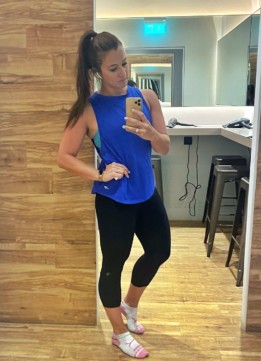 Sparkles and Shoes Fitness Selfie