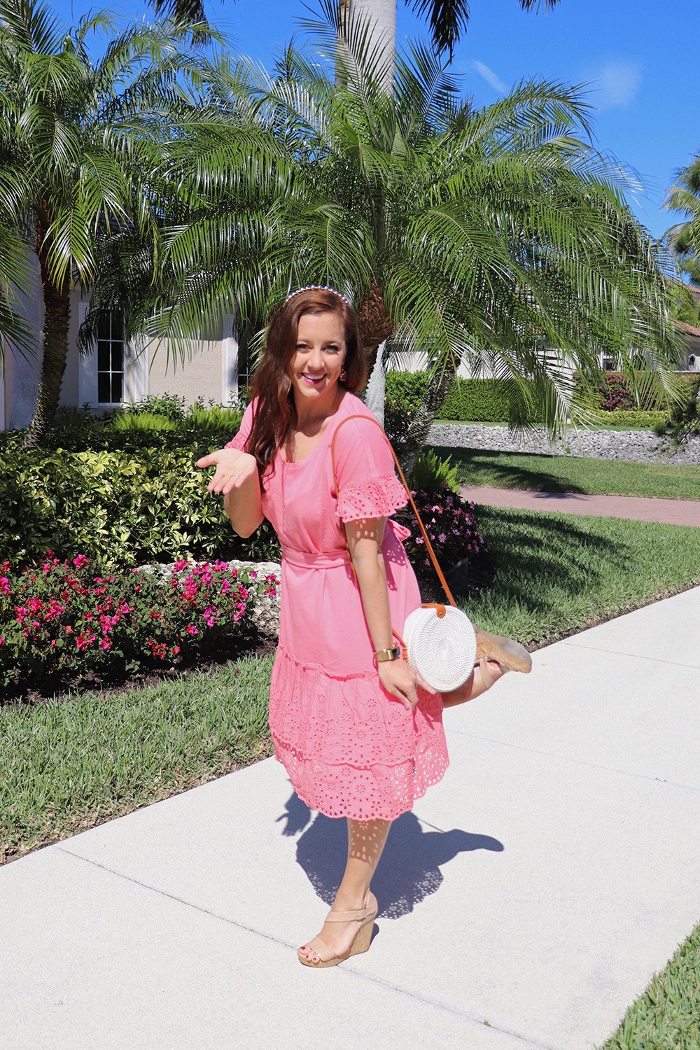 Spring Outfit Ideas - Rachel Parcell Pink Dress