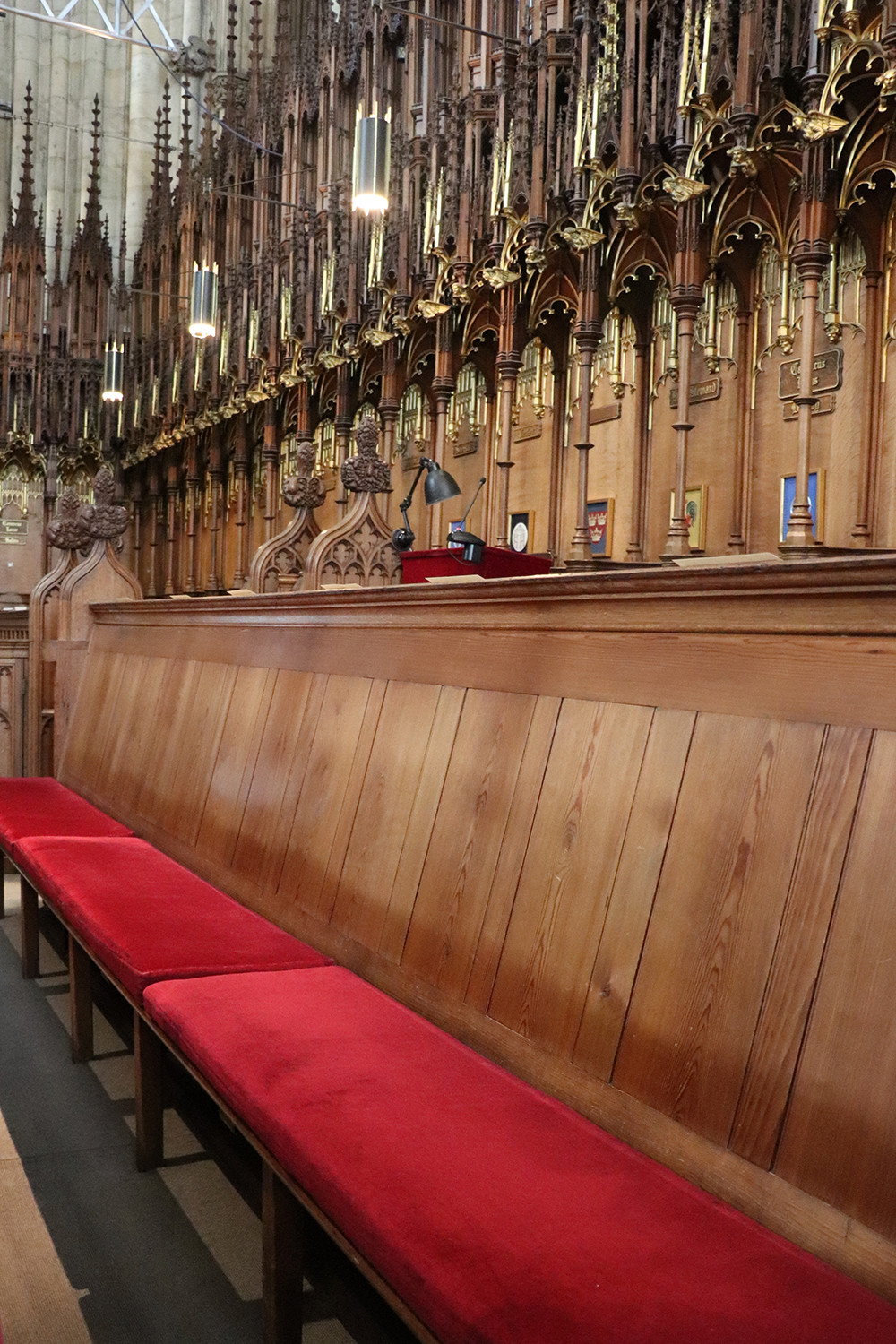 Benches in York Minster