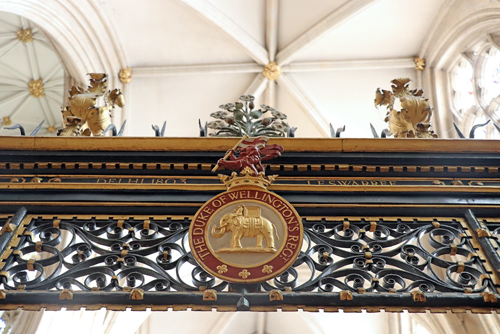 Gate in Church of England Cathedral of York
