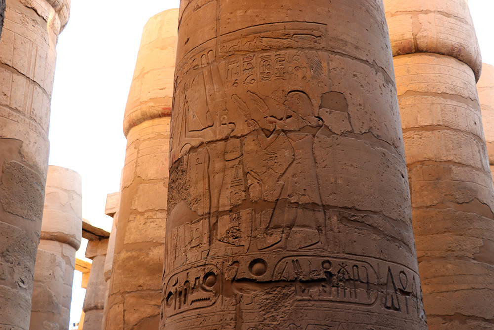 Hieroglyphics on Ancient Columns&nbsp;