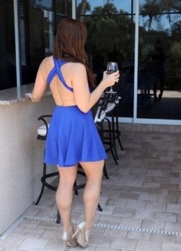Lulus Backless Skater Dress