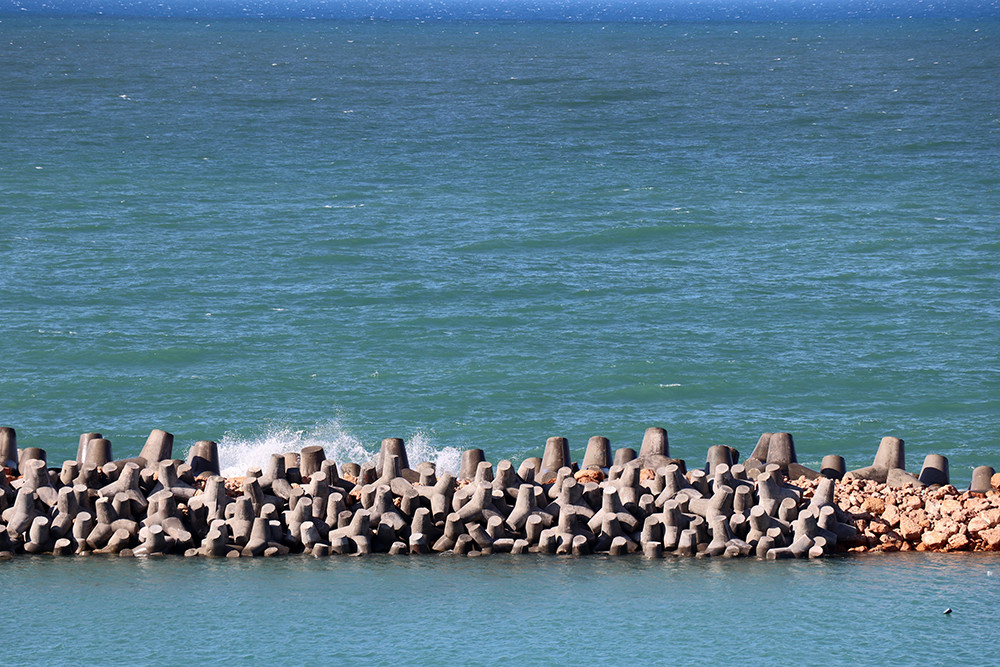 Sea Wall at the Citadel of Qaitbay