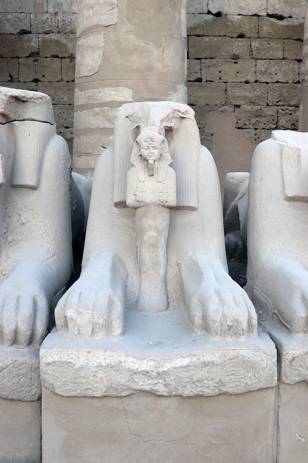 Sphinxes at the Temple of Karnak