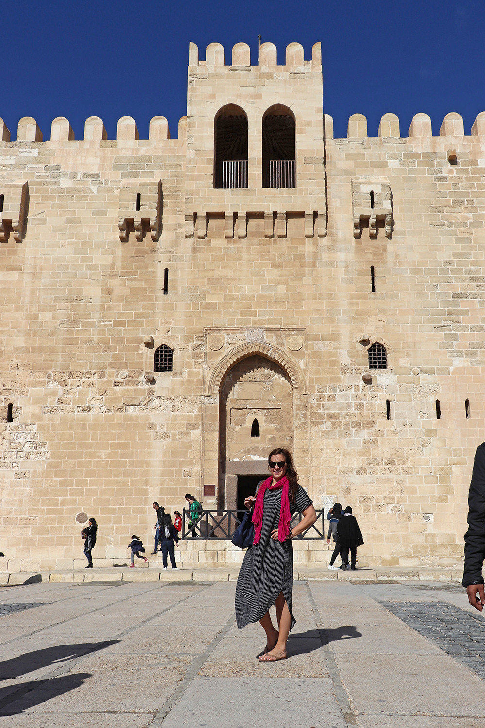 Travel Blogger Kelly Donlin at the Citadel of Qaitbay