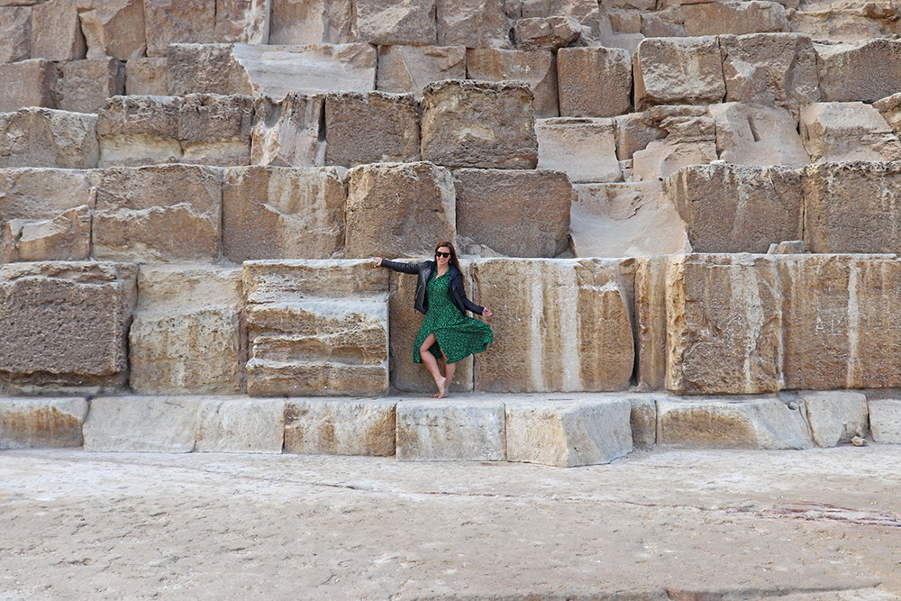 At the Base of the Egyptians Pyramids