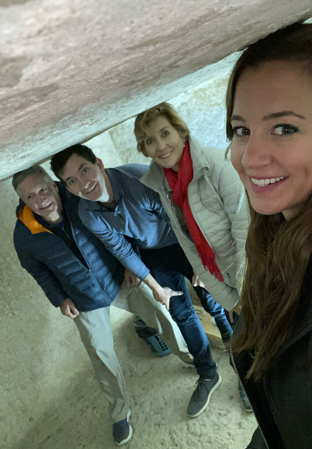 Family Selfie Inside the Pyramids